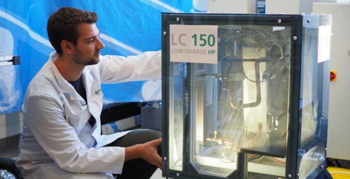 The LC150 heat pump developed by Fraunhofer ISE is based on propane, a climate-friendly refrigerant